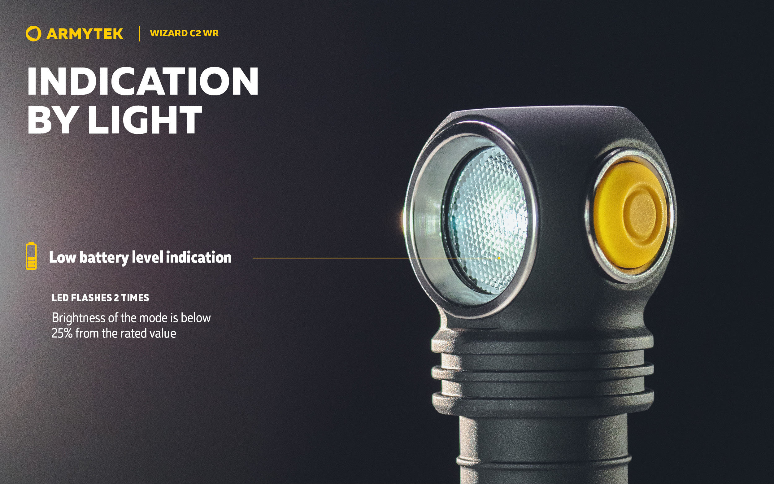 Armytek Wizard C2 WR PCB White — LED Headlamp with Red & White
